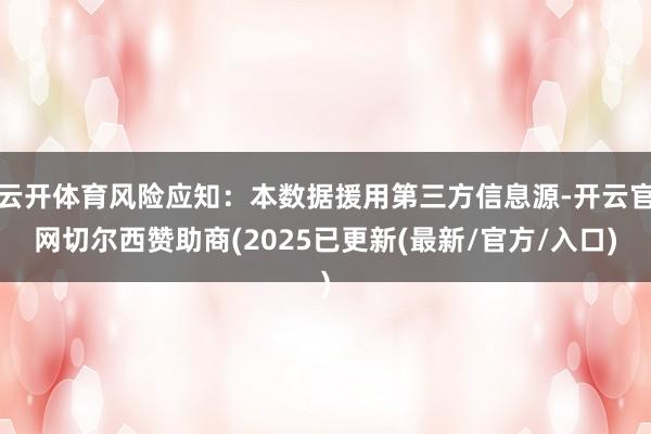 云开体育风险应知：本数据援用第三方信息源-开云官网切尔西赞助商(2025已更新(最新/官方/入口)
