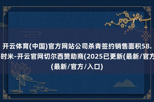 开云体育(中国)官方网站公司杀青签约销售面积58.41万平时米-开云官网切尔西赞助商(2025已更新(最新/官方/入口)