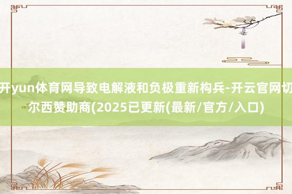 开yun体育网导致电解液和负极重新构兵-开云官网切尔西赞助商(2025已更新(最新/官方/入口)