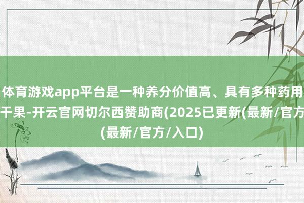 体育游戏app平台是一种养分价值高、具有多种药用价值的干果-开云官网切尔西赞助商(2025已更新(最新/官方/入口)