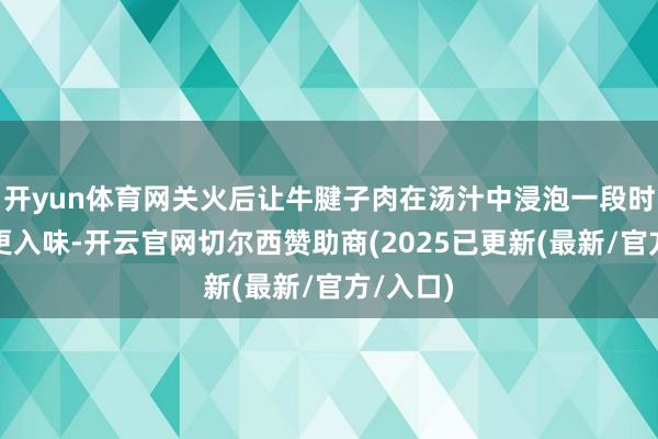 开yun体育网关火后让牛腱子肉在汤汁中浸泡一段时代使其更入味-开云官网切尔西赞助商(2025已更新(最新/官方/入口)